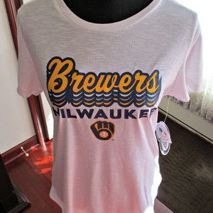 NWT's Milwaukee Brewers Genuine Ladies Merchandise Shirt by Concepts Sport-M
